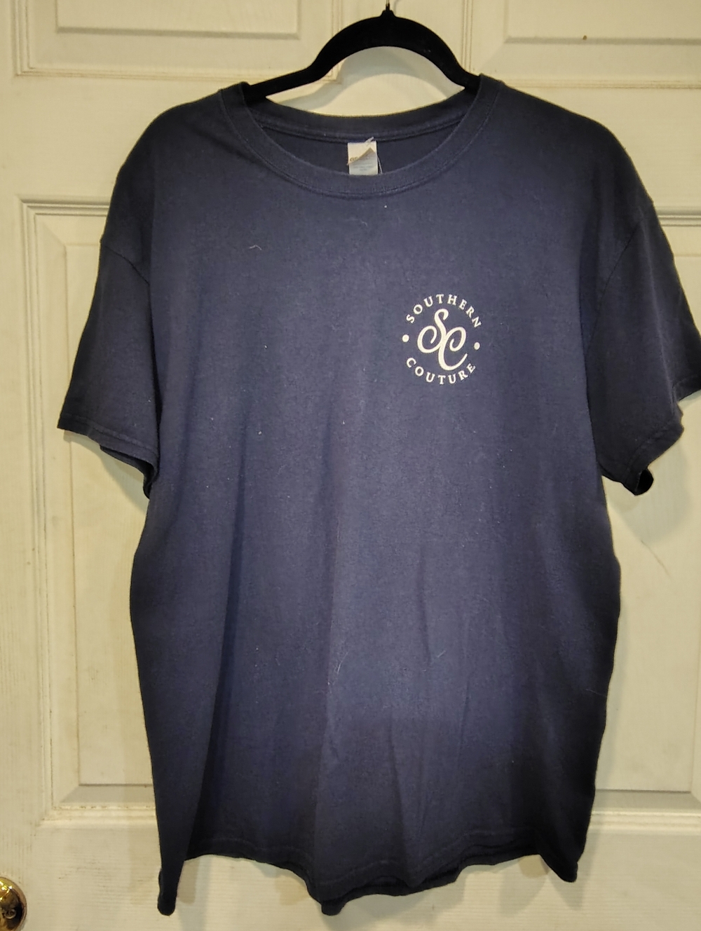 Southern Couture Blue Graphic Tshirt Size L
